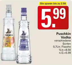WEZ Puschkin Vodka Angebot