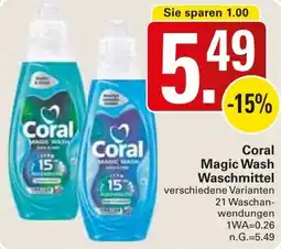 WEZ Coral Magic Wash Waschmittel Angebot