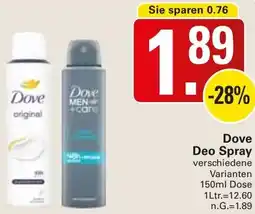 WEZ Dove Deo Spray Angebot