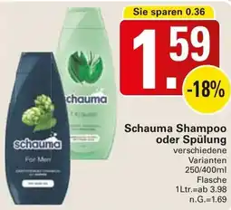 WEZ Schauma Shampoo oder Spülung Angebot