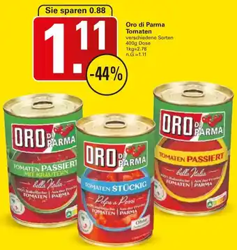 WEZ Oro di Parma Tomaten Angebot