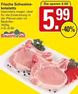 WEZ Bauern Gut Frische Schweinekoteletts Angebot