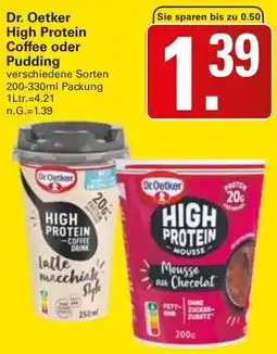WEZ Dr. Oetker High Protein Coffee oder Pudding Angebot