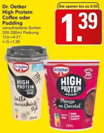 WEZ Dr. Oetker High Protein Coffee oder Pudding Angebot