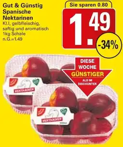 WEZ Gut & Günstig Spanische Nektarinen Angebot
