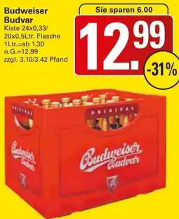 WEZ Budweiser Budvar Angebot
