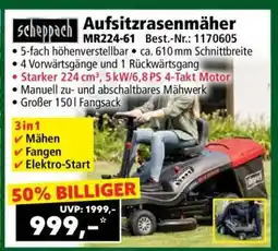 Norma Aufsitzrasenmäher MR224-61 Angebot