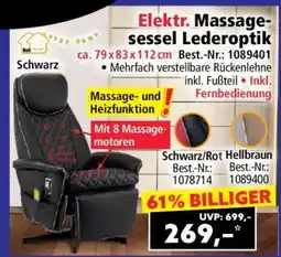 Norma Elektr. Massagesessel Lederoptik Angebot