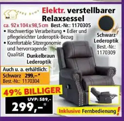 Norma Elektr. verstellbarer Relaxsessel Angebot