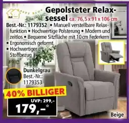 Norma Gepolsteter Relaxsessel Angebot