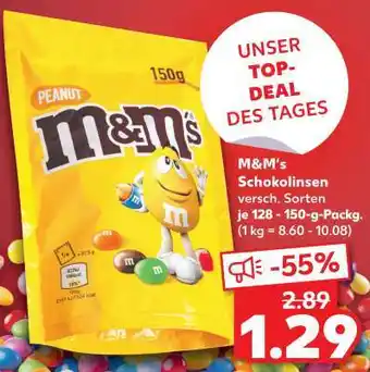 Kaufland M&M's Schokolinsen Angebot