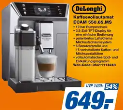 expert Techno Land DeLonghi Kaffeevollautomat ECAM 550.85.MS Angebot