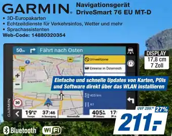 expert Techno Land GARMIN Navigationsgerät DriveSmart 76 EU MT-D Angebot