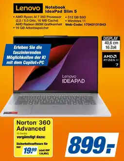 expert Techno Land Lenovo Notebook IdeaPad Slim 5 Angebot