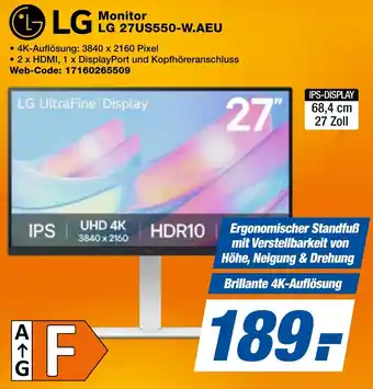 expert Techno Land LG Monitor 27US550-W.AEU Angebot