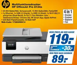expert Techno Land hp Multifunktionsdrucker OfficeJet Pro 8134e Angebot