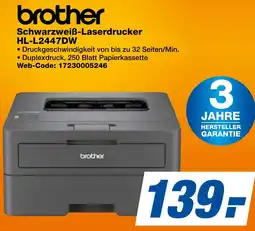 expert Techno Land brother Schwarzweiß-Laserdrucker HL-L2447DW Angebot