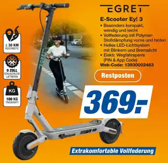 expert Techno Land EGRET E-Scooter Ey! 3 Angebot