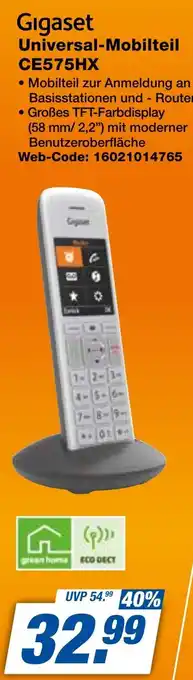 expert Techno Land Gigaset Universal-Mobilteil CE575HX Angebot