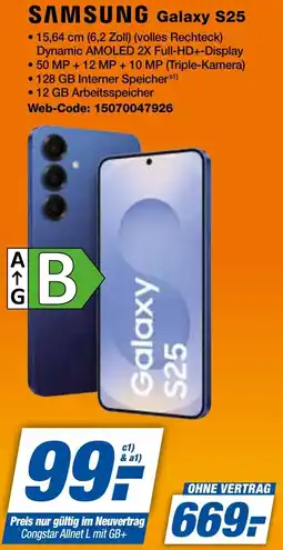 expert Techno Land SAMSUNG Galaxy S25 Angebot