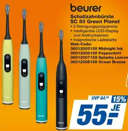 expert Techno Land beurer Schallzahnbürste SC 50 Green Planet Angebot