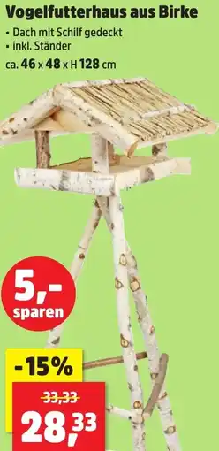 Thomas Philipps Vogelfutterhaus aus Birke Angebot