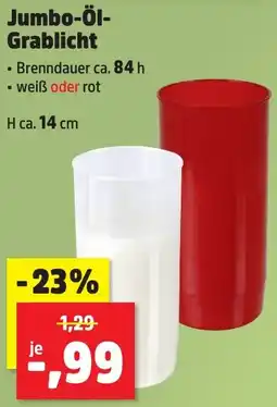 Thomas Philipps Jumbo-Öl Grablicht Angebot