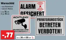 Thomas Philipps Warnschild Angebot