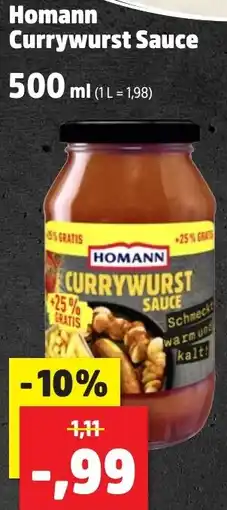 Thomas Philipps Homann Currywurst Sauce Angebot