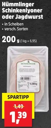 Thomas Philipps Hümmlinger Schinkenlyoner oder Jagdwurst Angebot