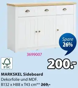 Jysk MARKSKEL Sideboard Angebot