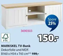 Jysk MARKSKEL TV-Bank Angebot