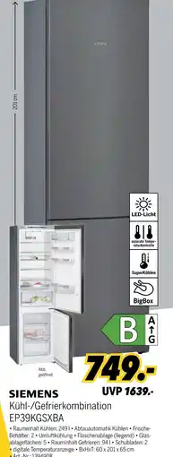 MEDIMAX Siemens kühl-/gefrierkombination ep39kgsxba Angebot
