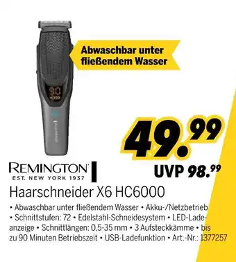 MEDIMAX Remington haarschneider x6 hc6000 Angebot