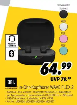 MEDIMAX Jbl in-ohr-kopfhörer wave flex 2 Angebot