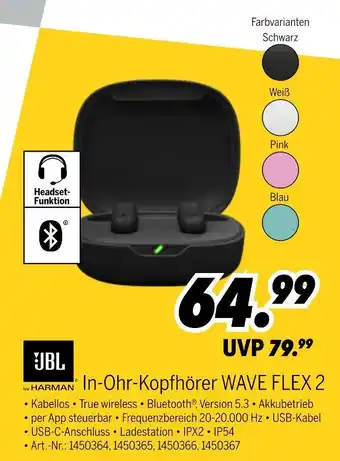 MEDIMAX Jbl in-ohr-kopfhörer wave flex 2 Angebot