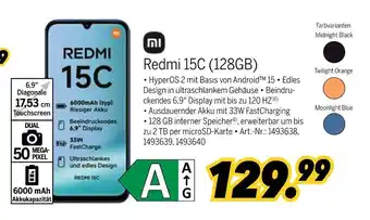 MEDIMAX Mi redmi 15c (128gb) midnight black Angebot