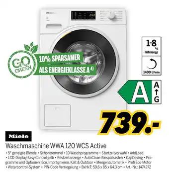 MEDIMAX Miele waschmaschine wwa 120 wcs active Angebot