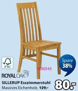 Jysk ROYAL OAK SILLERUP Esszimmerstuhl Angebot