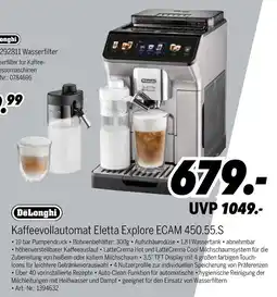 MEDIMAX Delonghi kaffeevollautomat eletta explore ecam 450.55.s Angebot
