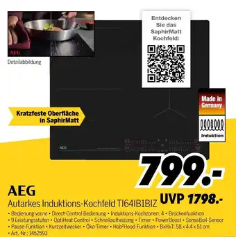 MEDIMAX Aeg autarkes induktions-kochfeld ti64ib1biz Angebot