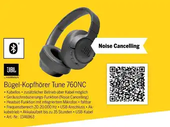MEDIMAX Jbl bügel-kopfhörer tune 760nc Angebot