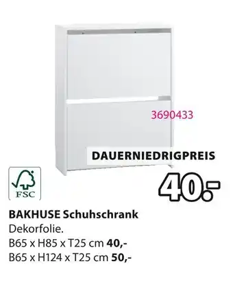 Jysk Fsc bakhuse schuhschrank Angebot