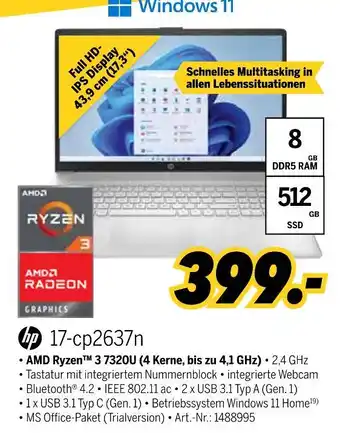 MEDIMAX Hp 17-cp2637n Angebot