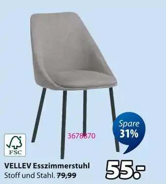 Jysk Esszimmerstuhl vellev Angebot
