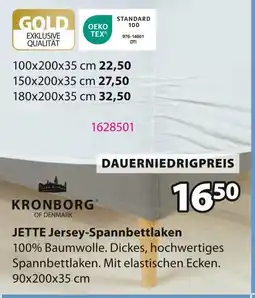 Jysk Kronborg of denmark jette jersey-spannbettlaken Angebot