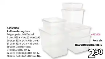 Jysk Basic box Angebot
