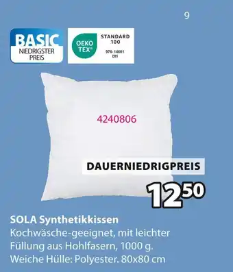 Jysk Synthetikkissen sola Angebot