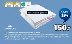 Jysk Kronborg of denmark telemarken entendaunen-bettdecke warm Angebot
