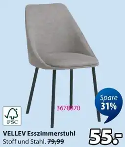 Jysk VELLEV Esszimmerstuhl Angebot